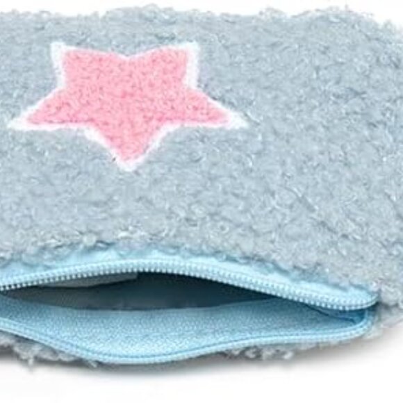 💖 Living Royal Baby Blue Keychain Pouch – Pink Star Design 💖 - Picture 2 of 10